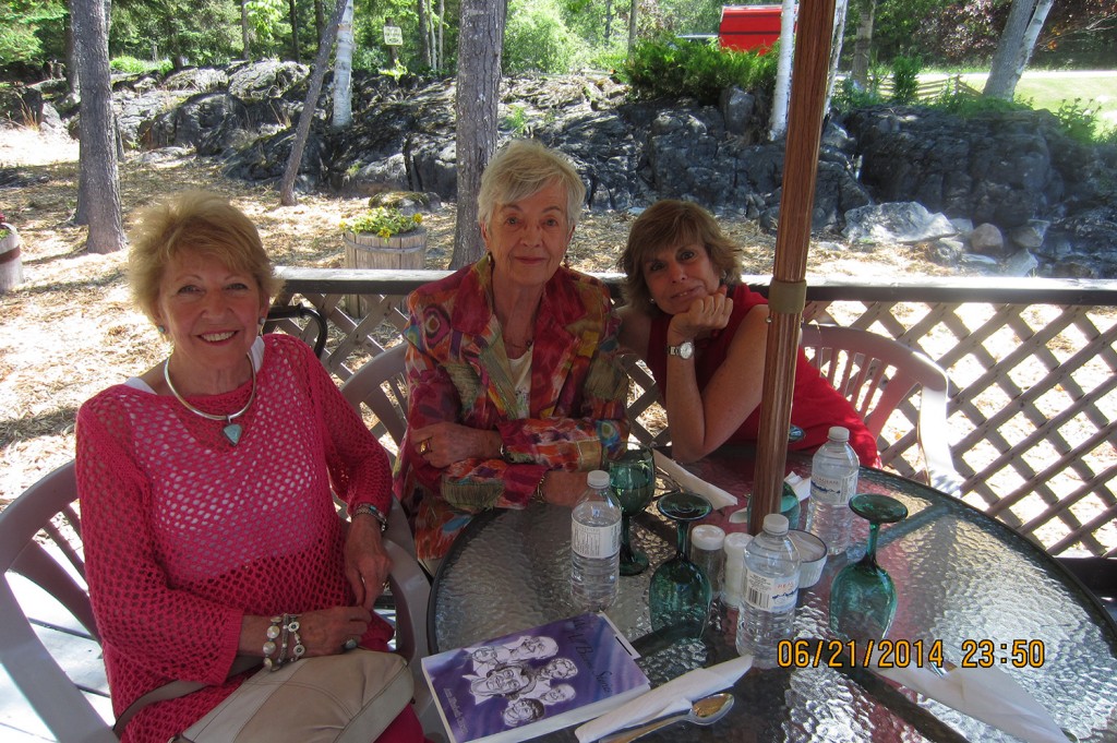 Marlene Jewell, Ann and Bonnie Kogos, books signing and a delicious lunch